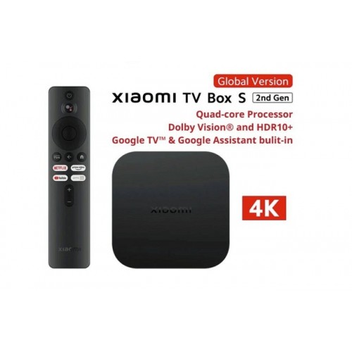 Приставка TV Xiaomi Mi Box S 2nd Gen 4K UHD, 2GB\8GB (MDZ-28-AA) 