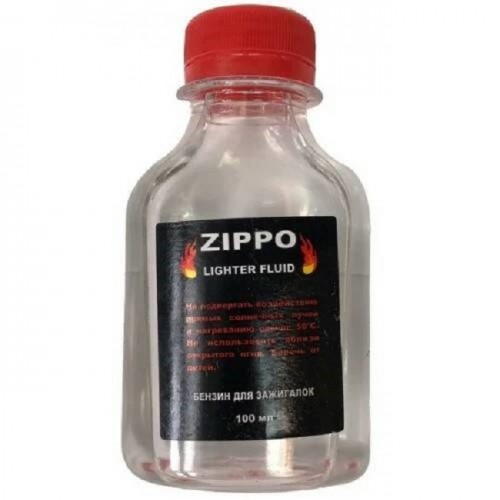 Бензин для зажигалок ZIPPO пластик 100мл (ящ 100шт) (Код: УТ00003