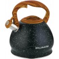 Чайник со свистком Willmark WTK-4033SS черный матовый (Код: УТ000033730)