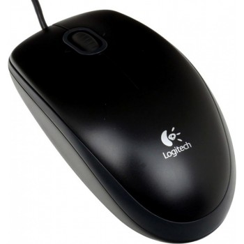 Мышь Logitech B100 черный оптическая (800dpi) USB  (Код: УТ000008804)
