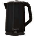 Чайник электрический WILLMARK WEK-2012PS (2.0л, пов. на 360 град., 2000Вт) (Черный) (Код: УТ000020101)
