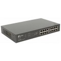 Управляемый PoE-коммутатор 16 портов TP-Link Easy Smart TL-SG1016PE (16х1Гбит/с, 8хPoE, PoE‑бюджет 1 (Код: УТ000022603)