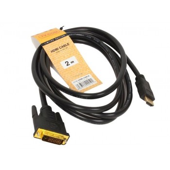 Кабель соединительный Telecom HDMI to DVI-D Gold 2m (Код: УТ000012587)