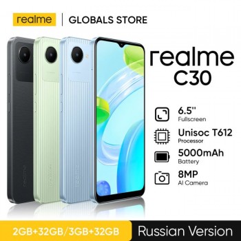 Смартфон Realme C30 2Gb/32Gb Зеленый РСТ (Код: УТ000020834)
