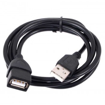 Удлинитель USB Exployd USB-A 2.0 чёрный 2M Easy EX-K-1400 (Код: УТ000020224)