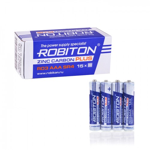 Элемент питания Robiton Plus R-R03-SR4 R03 SR4, 60S (цена за 1 шт