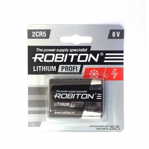 Элемент питания Robiton Profi R-2CR5-BL1 2CR5 1BL (Код: УТ0000022...