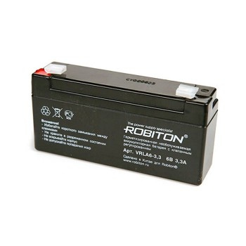Аккумулятор Robiton VRLA 6-3.3 6V 3,3Ah 1 pcs (20) (Код: УТ000002512)
