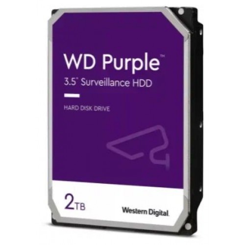 Жесткий диск HDD 3.5" SATA: 2000 Гб WD Purple [5400 rpm, 256
