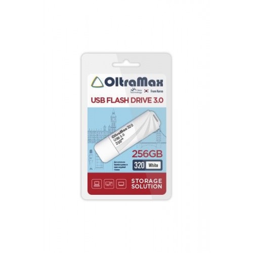 USB флэш-накопитель OltraMax 256GB 320 White 3.0 (Код: УТ00002716