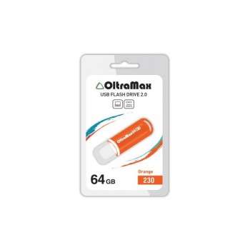 USB флэш-накопитель OltraMax 64GB 230 Orange (Код: УТ000024183)