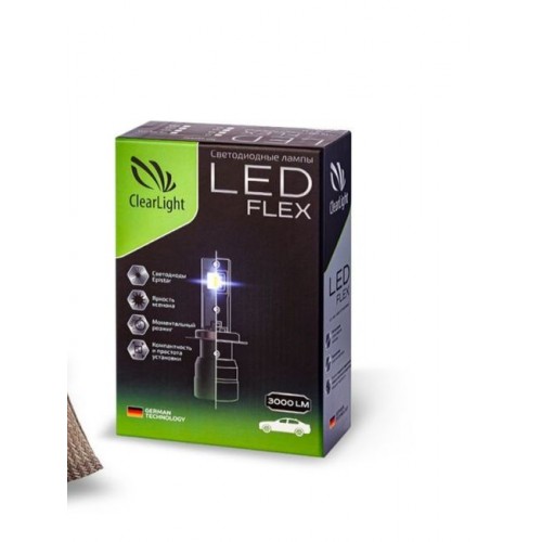 LED лампы головного света  Clearlight Flex HB3 (CSP) Гибкий кулер