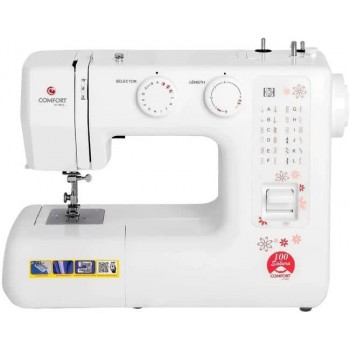 Швейная машина Comfort Sakura 100 белый (электромеханическая, челнок - вертикальный, швейных операци (Код: УТ000041303)