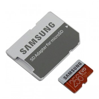 Карта памяти Samsung 256GB MicroSDXC Class 10 Evo Plus U1 (R/W 130 MB/s) + SD адаптер (Код: УТ000011813)