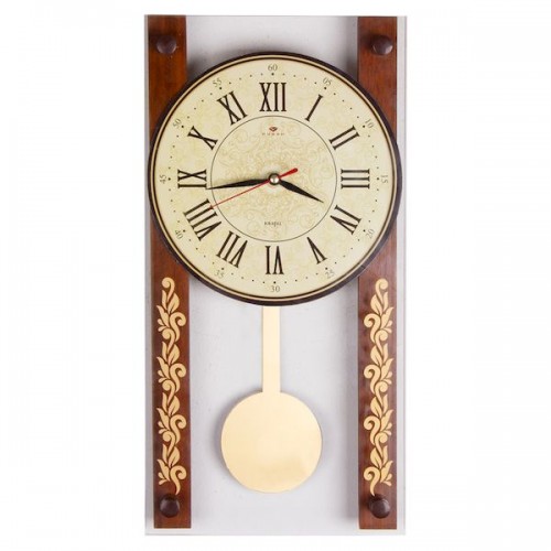 Часы настенные Рубин 4020-001 (10) с маятником "Золотой узор