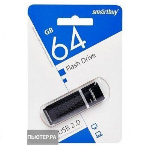 USB Flash накопитель Smartbuy 64GB Clue чёрный