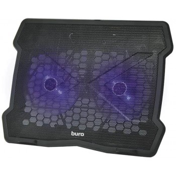 Подставка для ноутбука Buro BU-LCP150-B212 До 15", Вентилятор 2x140мм, Черный (BU-LCP150-B212) (Код: УТ000037452)