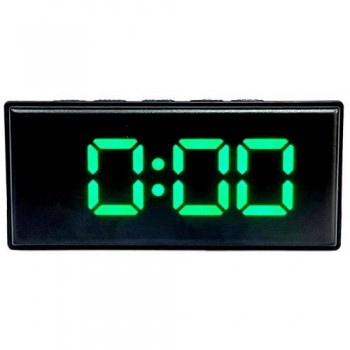 Электронные часы DS X1809/4 (ярко-зеленый) настольные+дата+температура  (Код: УТ000021615)
