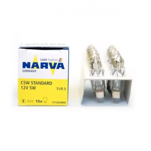 N-17125/Автолампа C5W (SV8.5/8) 35мм 12V NARVA /10/200 HIT (Код: 