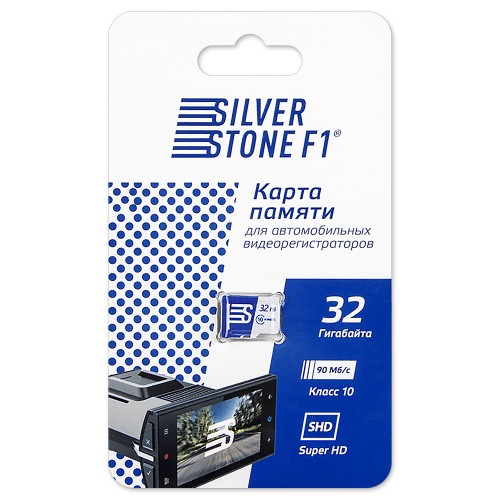 Карта памяти Silverstone F1 Speed Card 32GB  Class 10 (90 Mb/s)