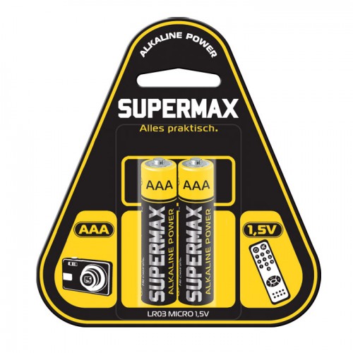 Элемент питания SuperMax LR03 (б/б) (60BL (1200) (цена за 1 шт (н...