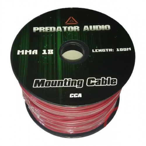Монтажный кабель (БУХТА 100 метра) Predator Audio 18GA  Аллюминий...