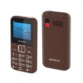Мобильный телефон Maxvi B200 32Mb/32Mb Коричневый РСТ (Код: УТ000031374)