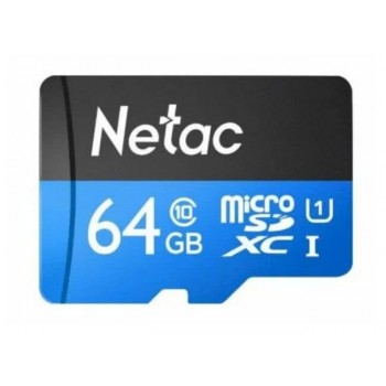 Карта памяти MicroSD  64GB  Netac  P500  Standard  Class 10  UHS-I (90 Mb/s) без адаптера 239 (Код: УТ000034148)