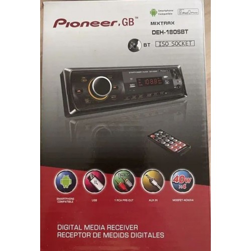 Pionеer GB DEH-180SBT(4x45/BT/USB+TF/4 RCA) (Код: УТ000038897)...