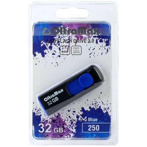 USB флэш-накопитель OltraMax 32GB 250 Blue (Код: УТ000026687)