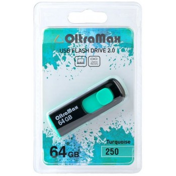 USB флэш-накопитель OltraMax 64GB 250 Turquoise (Код: УТ000029117)
