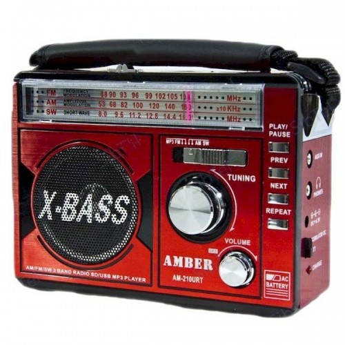 Радиоприемник WAXIBA XB-207 brown/red