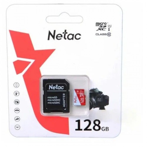 Карта памяти MicroSD  128GB  Netac  P500  Eco  Class 10 UHS-I + S