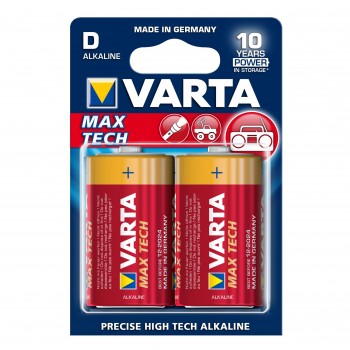 Элемент питания Varta LR-20 2BL (20)(100) 4720 Max Tech/ L. MAX POWER (цена за 1 шт (не блистер) (Код: УТ000002629)