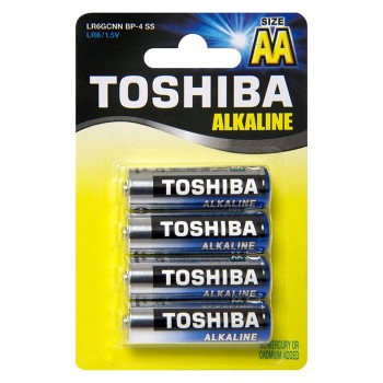 Элемент питания Toshiba LR6 4BL Card (48) (192) (цена за 1 шт (не блистер) (Код: УТ000002671)