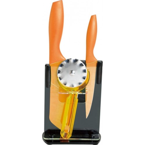 Набор ножей Bayerhoff BH - 5107 (24) 4 предмета, оранжевый (Код: ...