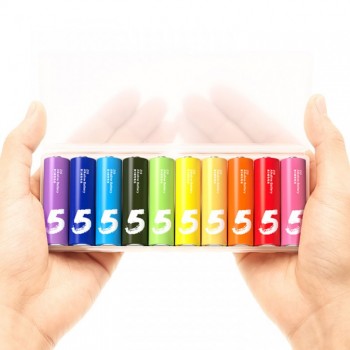 Элемент питания Xiaomi ZMI Z15 Rainbow AA 10 BOX LR-06  (цена за 1 шт (не упаковка) (Код: УТ000002697)