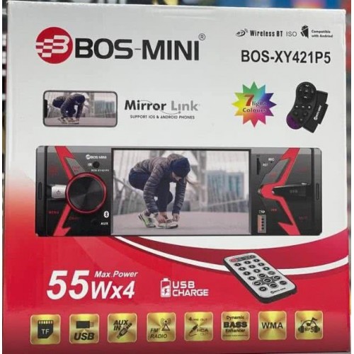 BOS-MINI XY421P5( Экран 5" /4х51Вт/BT/Multicolor/USB+TF) (Ко...