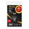 Карта памяти Digoldy 256GB microSDXC Class 10 UHS-1 Extreme Pro (U3) с адаптером SD 95 MB/s (Код: УТ000037808)