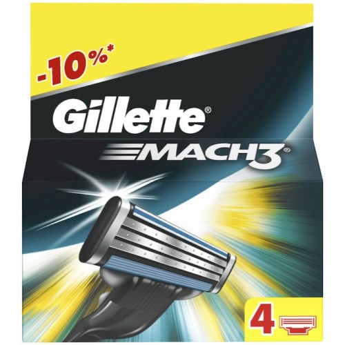 Сменные кассеты Gillette "MACH 3" "4" Origina