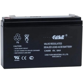 CASIL  CA680   свинцово-кислотный аккумулятор  6V 8 Ah (Код: УТ000033439)